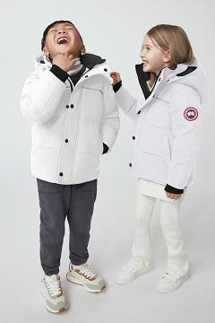 Chamarras Canada Goose Niños México - Snowy Owl Abrigos Blancos WA2697583